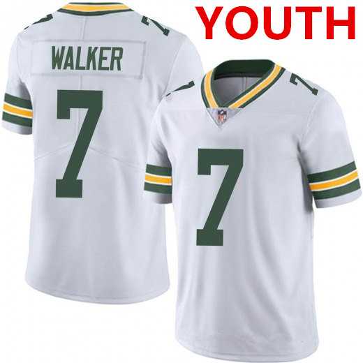 Youth Green Bay Packers #7 Quay Walker White Vapor Untouchable Limited Stitched Jersey Dzhi